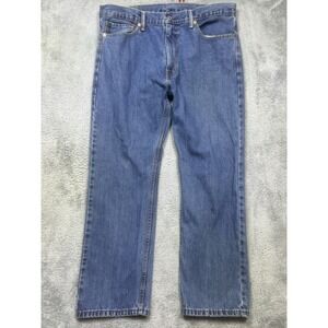 Levi's 505 Jeans Mens 38x30 Med Wash Denim Regular Fit Straight Leg Red Tab‎